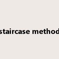 staircase method是什么意思