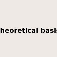 theoretical basis是什么意思
