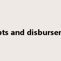 receipts and disbursements是什么意思