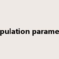 population parameter是什么意思