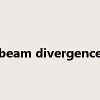 beam divergence是什么意思