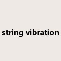 string vibration是什么意思