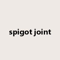 spigot joint是什么意思