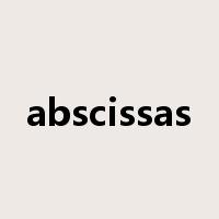 abscissas是什么意思