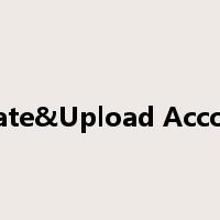 Create&Upload Account是什么意思
