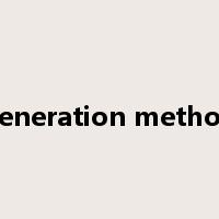 generation method是什么意思