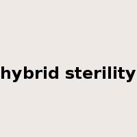 hybrid sterility是什么意思