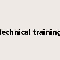 technical training是什么意思