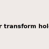 fourier transform hologram是什么意思