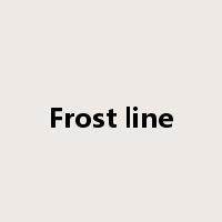 Frost line是什么意思