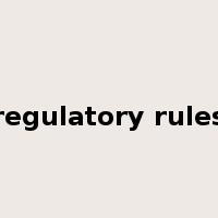 regulatory rules是什么意思