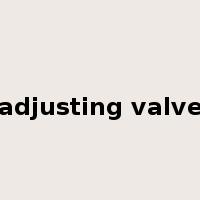 adjusting valve是什么意思