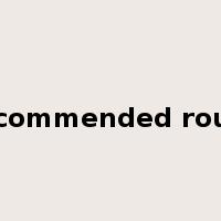 recommended route是什么意思