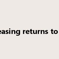 decreasing returns to scale是什么意思