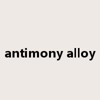 antimony alloy是什么意思