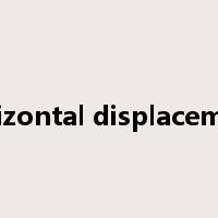 horizontal displacement是什么意思