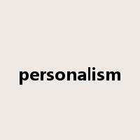 personalism是什么意思