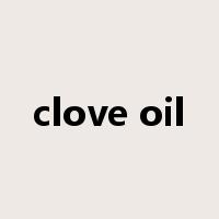 clove oil是什么意思