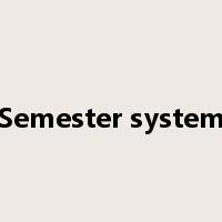 Semester system是什么意思