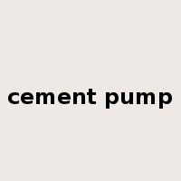 cement pump是什么意思