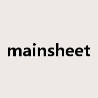 mainsheet是什么意思