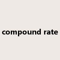 compound rate是什么意思
