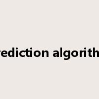 prediction algorithm是什么意思