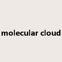 molecular cloud是什么意思