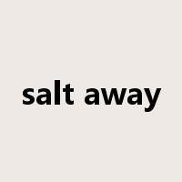 salt away是什么意思