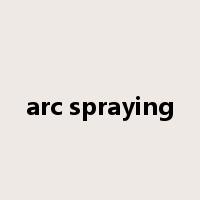 arc spraying是什么意思