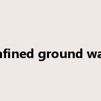 confined ground water是什么意思