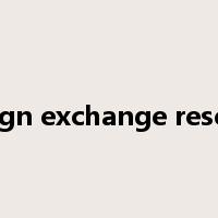 foreign exchange reserves是什么意思