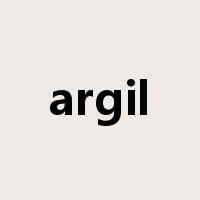 argil是什么意思