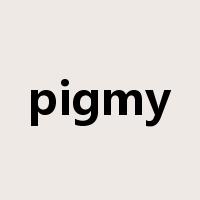 pigmy是什么意思