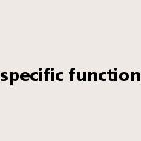 specific function是什么意思