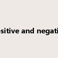 positive and negative是什么意思