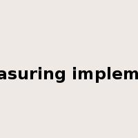 measuring implement是什么意思