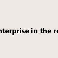 enterprise in the red是什么意思