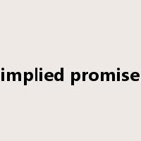 implied promise是什么意思