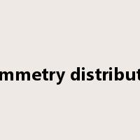 asymmetry distribution是什么意思