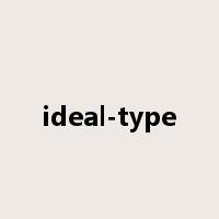 ideal-type是什么意思