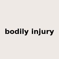 bodily injury是什么意思