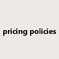 pricing policies是什么意思