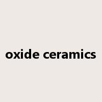 oxide ceramics是什么意思