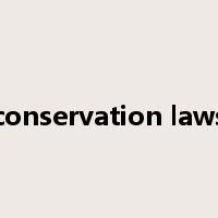 conservation laws是什么意思