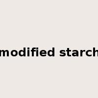 modified starch是什么意思