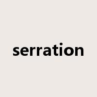 serration是什么意思