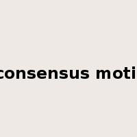 consensus motif是什么意思