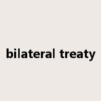 bilateral treaty是什么意思