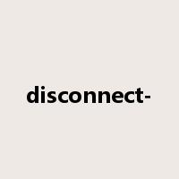 disconnect-是什么意思